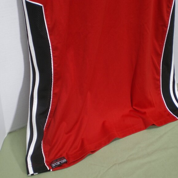 Adidas Jersey Style Red/Black/White Sleeveless Shirt, Size XL - Picture 2 of 8